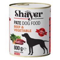 کنسرو سگ شایر با طعم گوشت و سبزیجات 800 گرمی